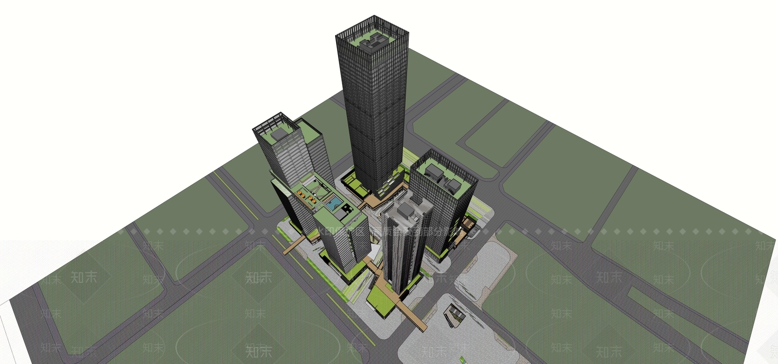 现代其他商业建筑SU模型下载【ID:1173387372】