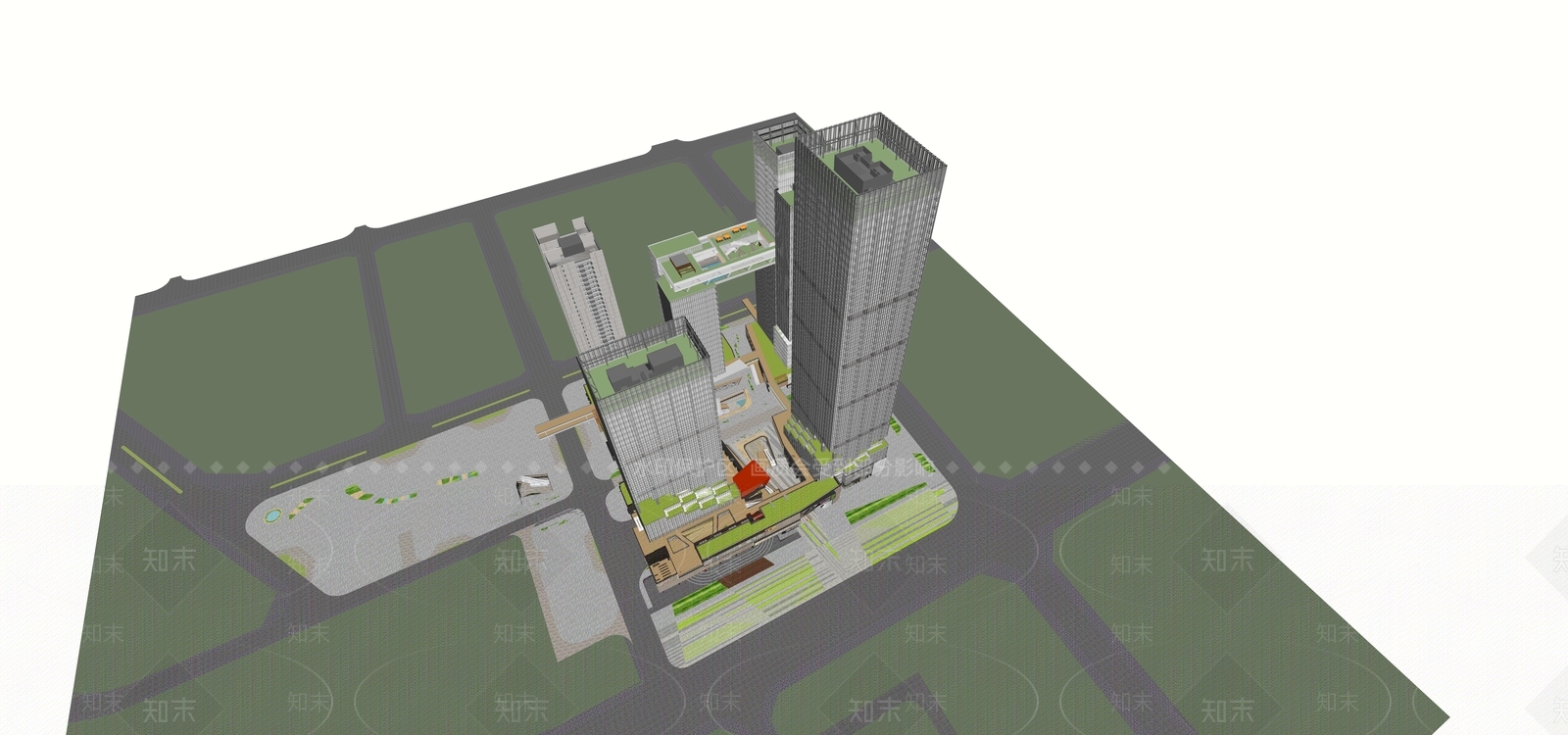 现代其他商业建筑SU模型下载【ID:1173387372】
