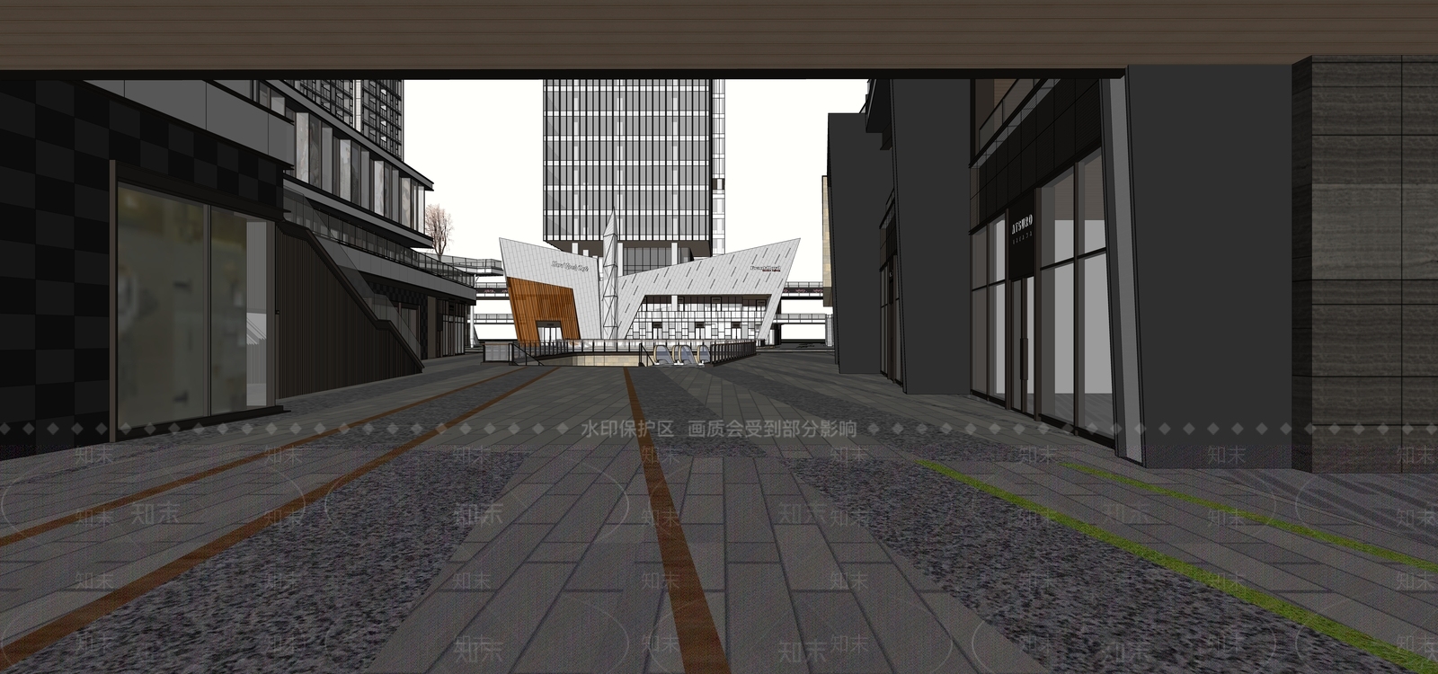 现代其他商业建筑SU模型下载【ID:1173387324】