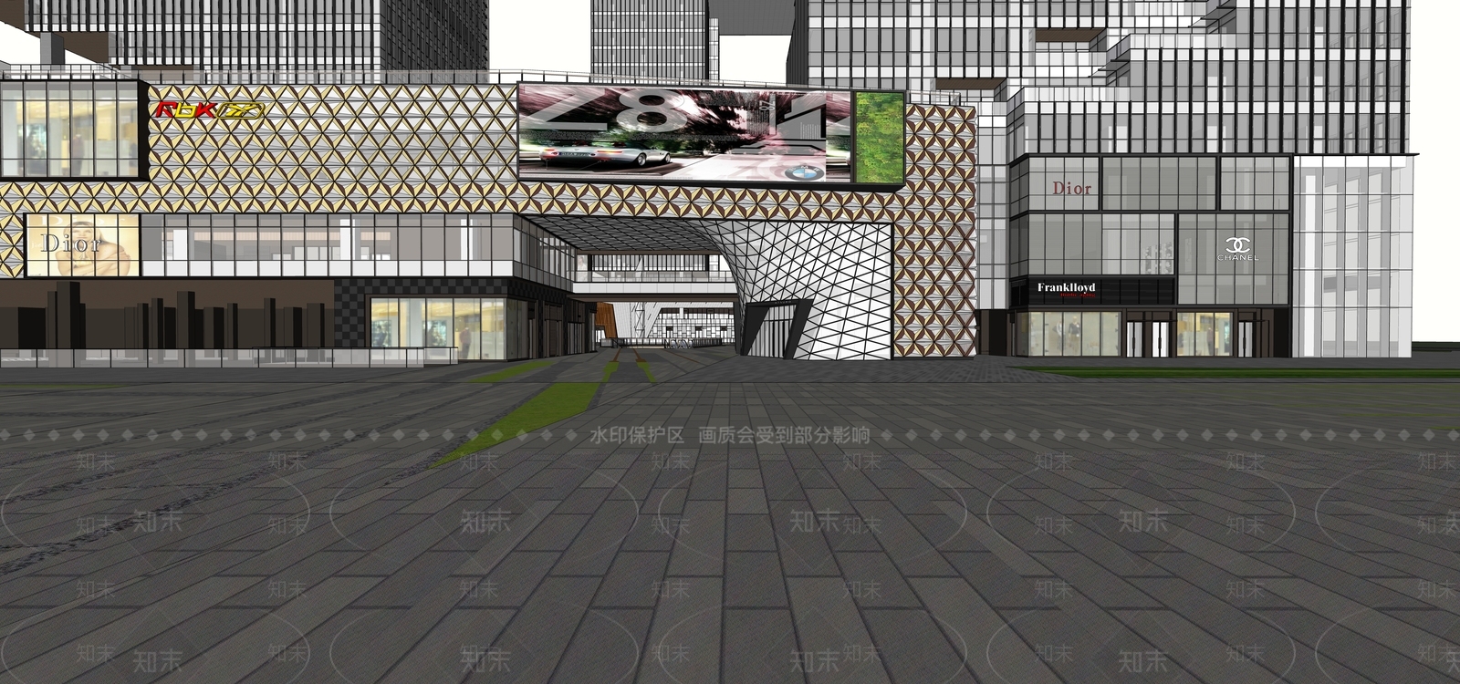 现代其他商业建筑SU模型下载【ID:1173387324】