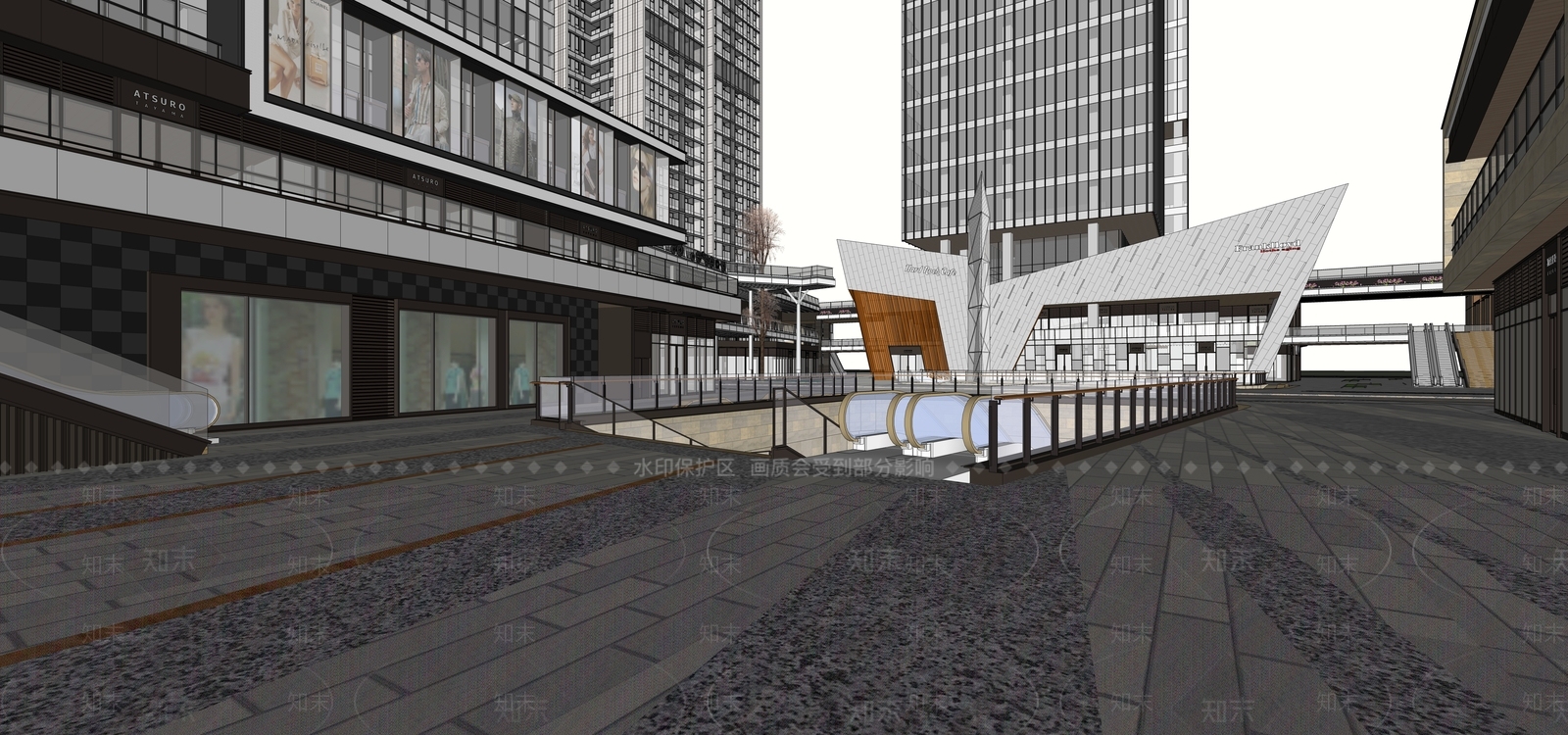 现代其他商业建筑SU模型下载【ID:1173387324】
