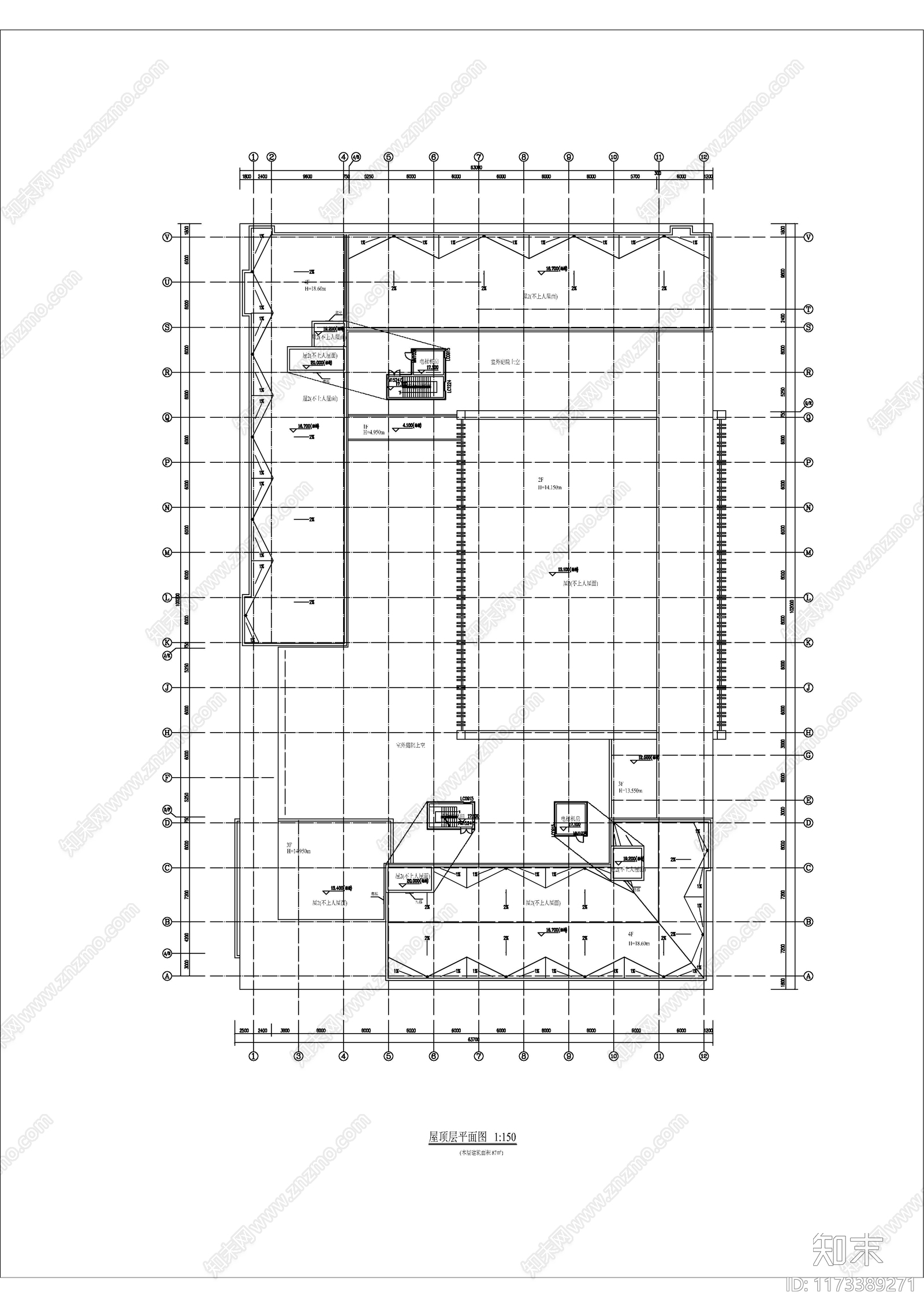 现代学校建筑cad施工图下载【ID:1173389271】