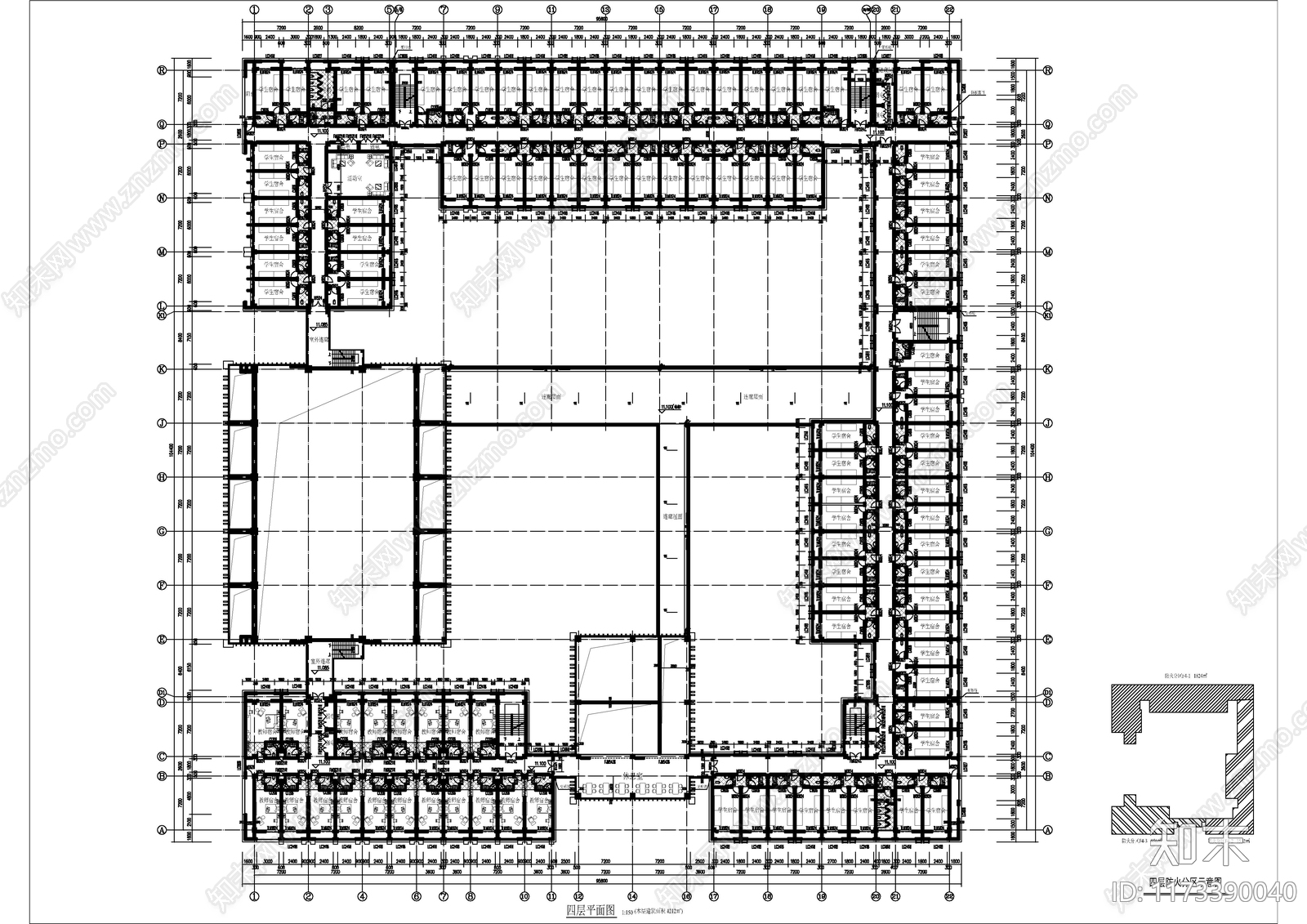 现代其他居住建筑cad施工图下载【ID:1173390040】