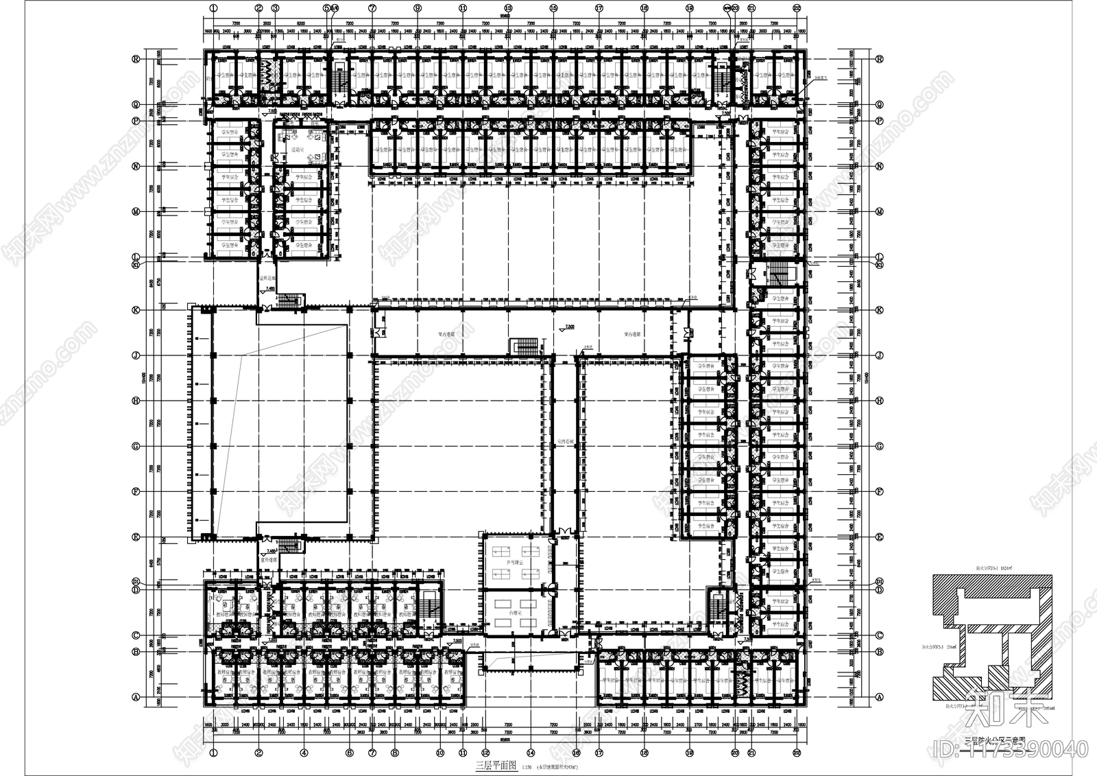 现代其他居住建筑cad施工图下载【ID:1173390040】