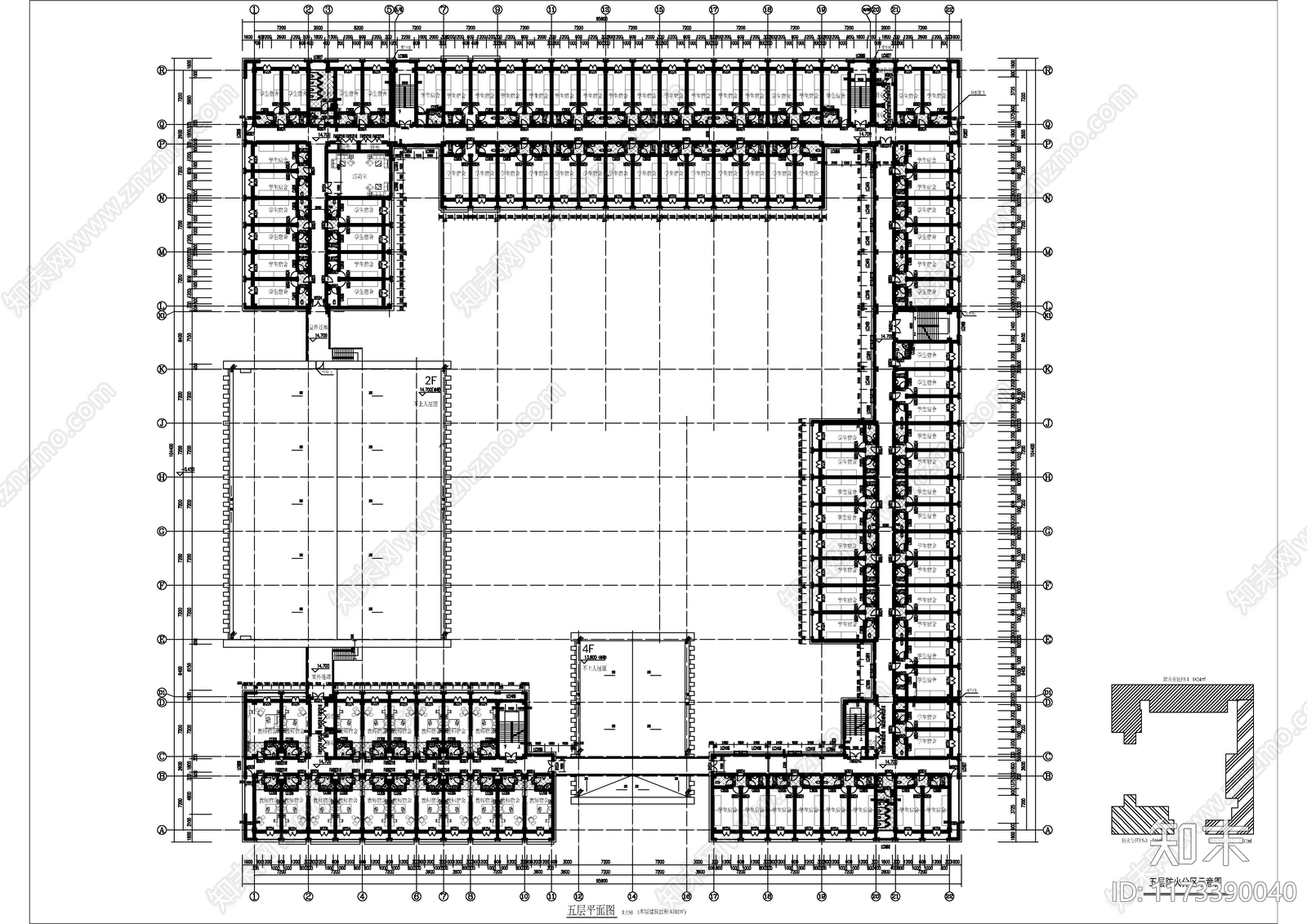 现代其他居住建筑cad施工图下载【ID:1173390040】