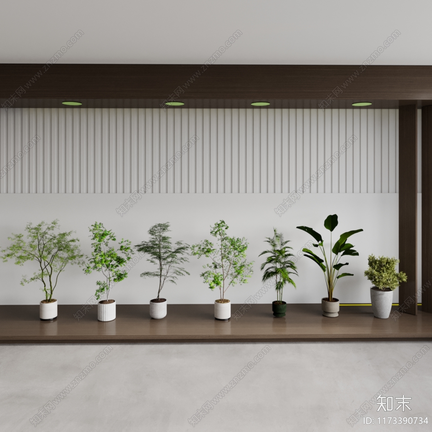 盆栽3D模型下载【ID:1173390734】