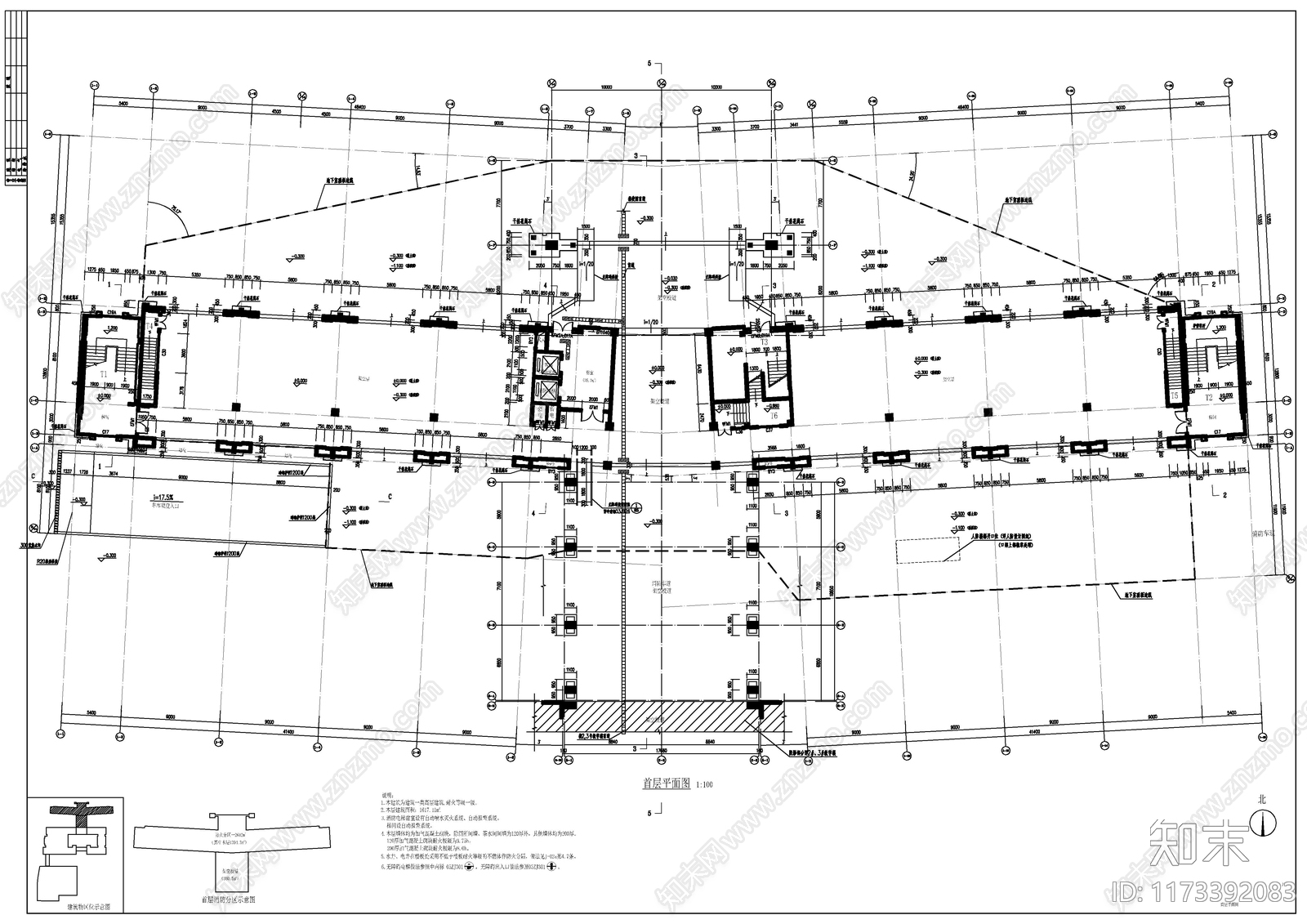 现代学校建筑cad施工图下载【ID:1173392083】