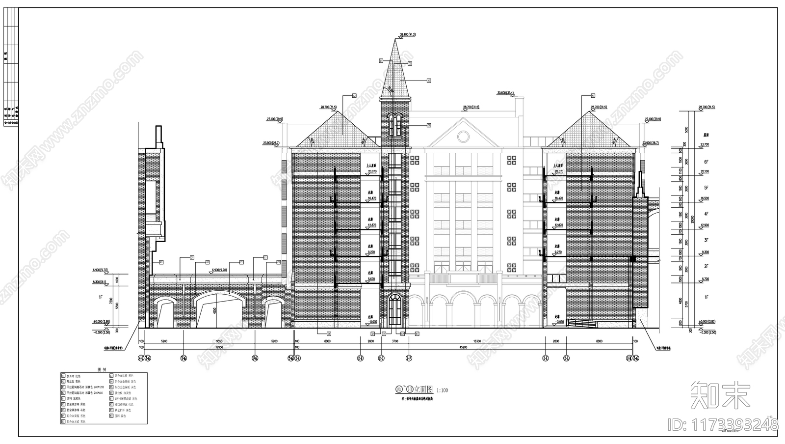 现代学校建筑cad施工图下载【ID:1173393248】