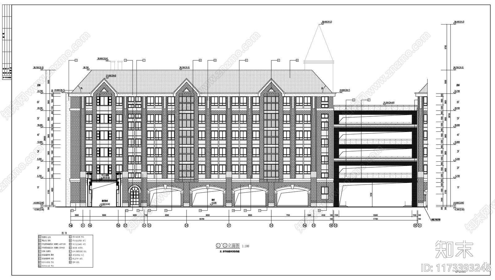 现代学校建筑cad施工图下载【ID:1173393248】