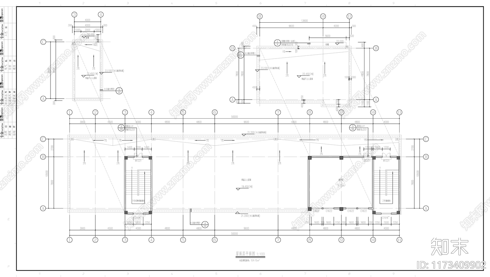 中式学校建筑施工图下载【ID:1173409902】