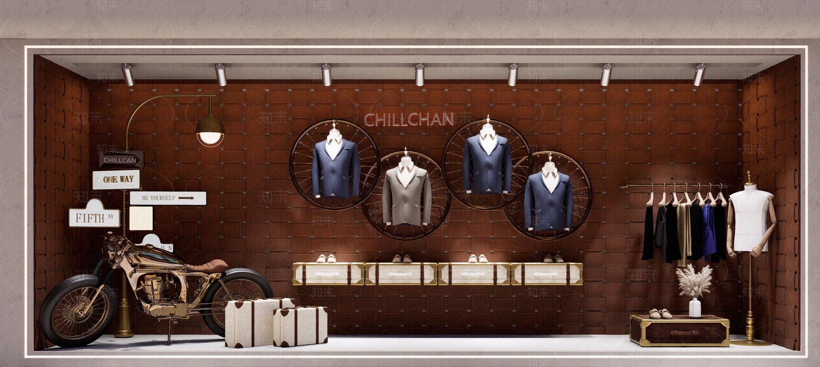 现代欧式橱窗贴图下载【ID:1173410904】