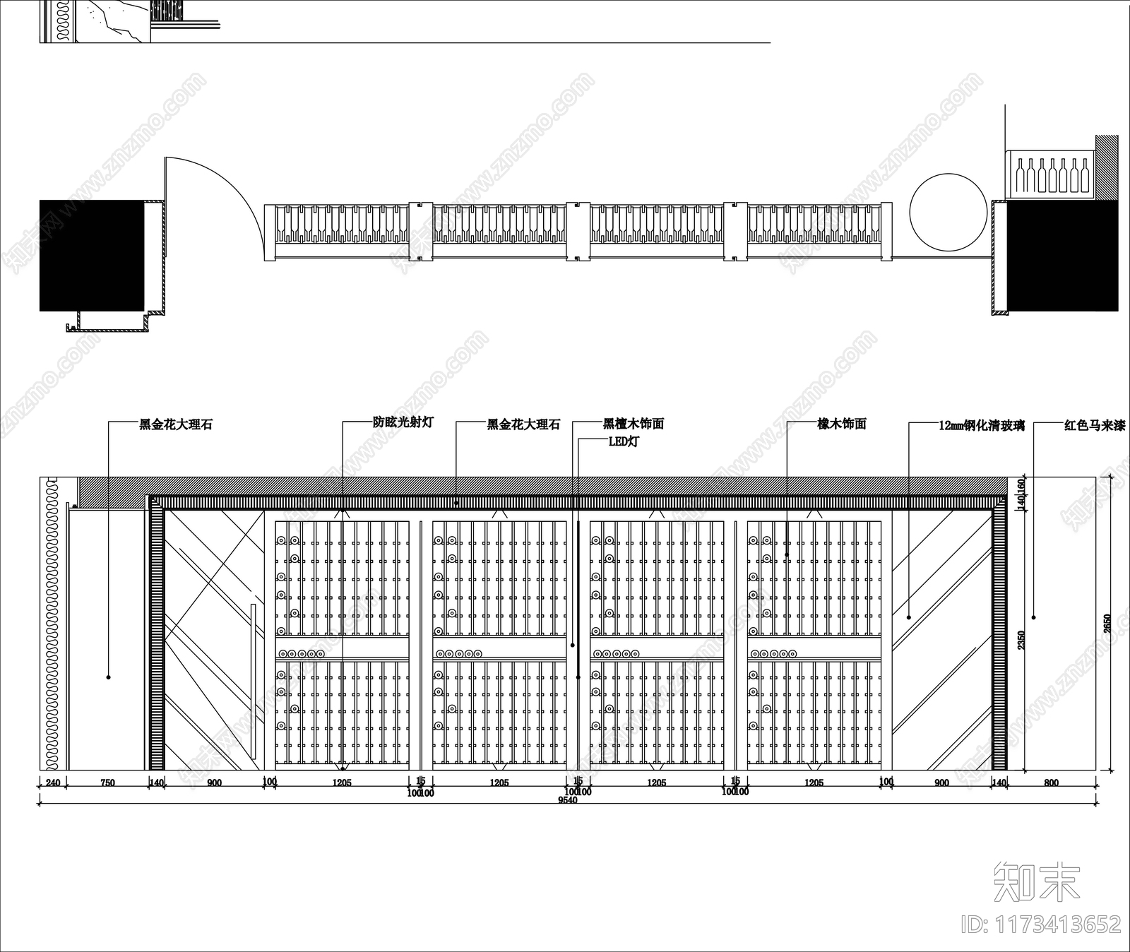 现代会所cad施工图下载【ID:1173413652】