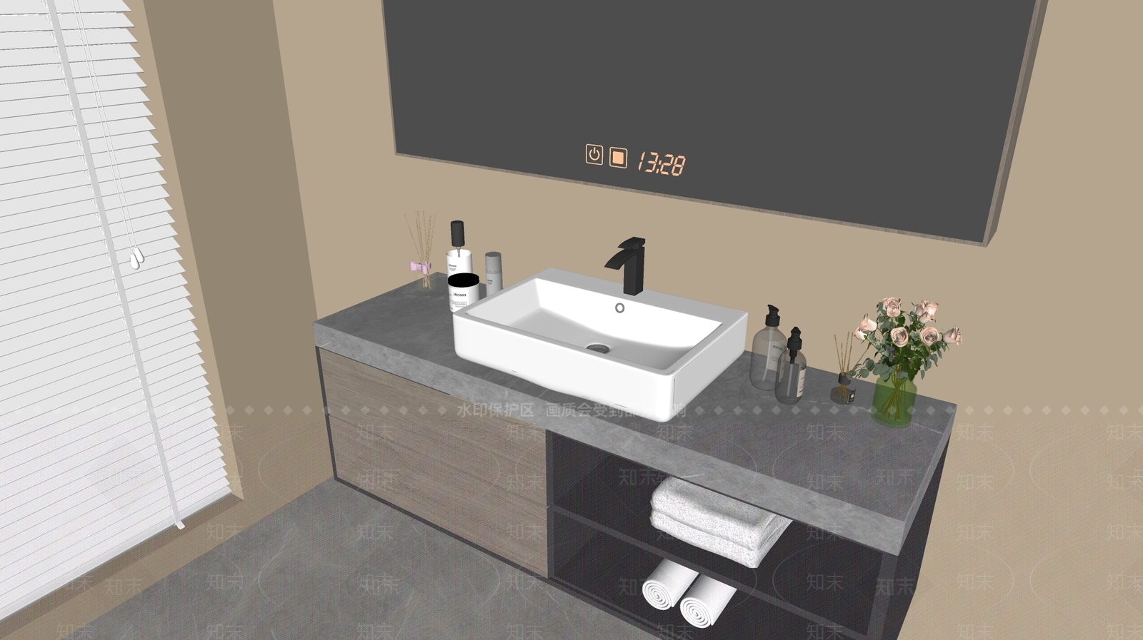 台盆SU模型下载【ID:1173417930】
