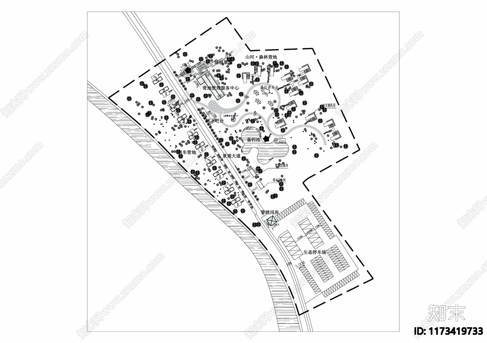 现代帐篷施工图下载【ID:1173419733】
