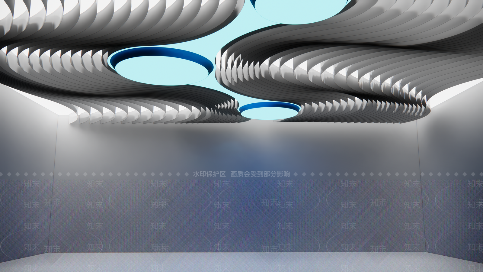 现代新中式吊顶SU模型下载【ID:1173422562】