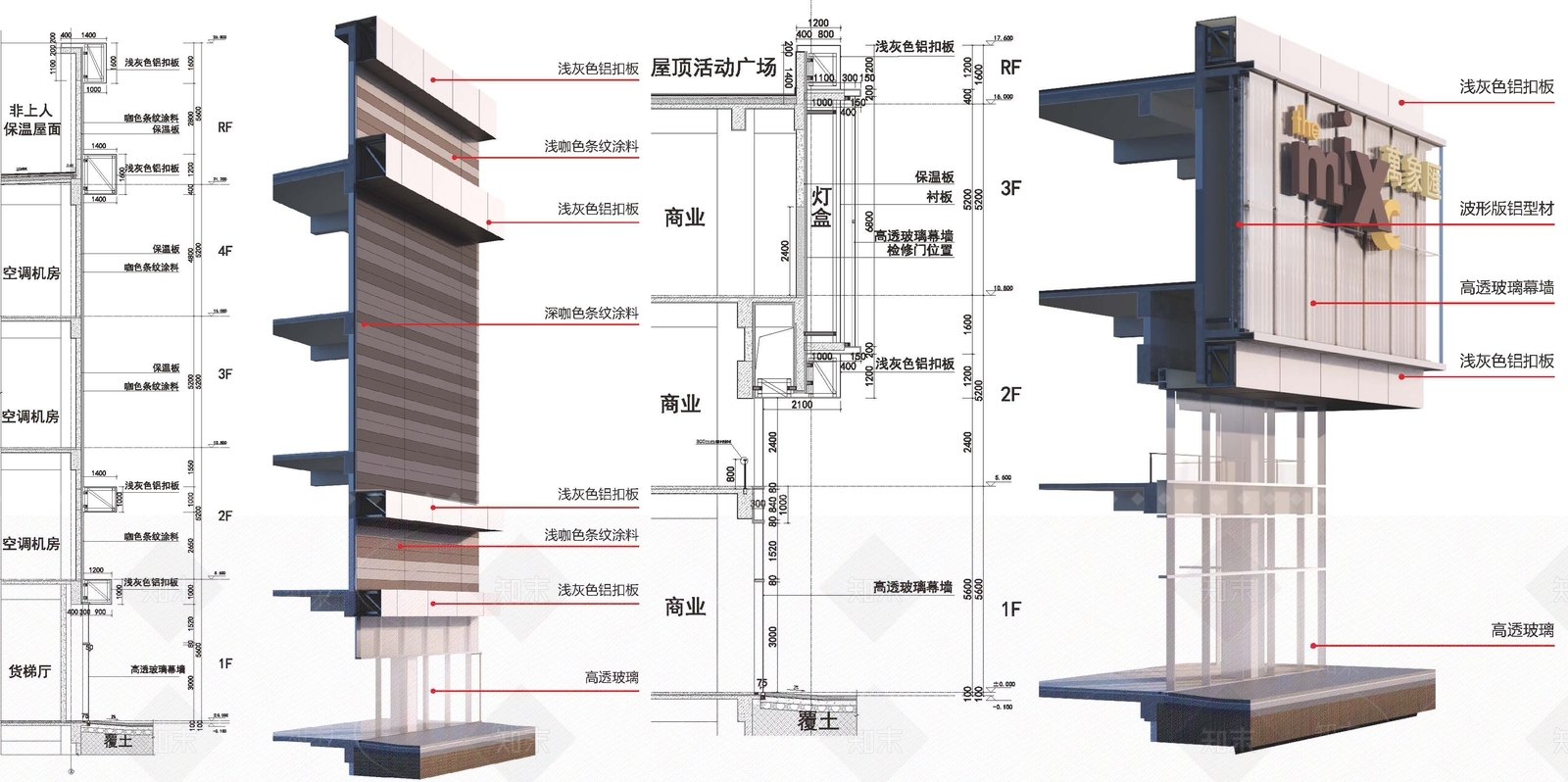 现代商场建筑SU模型下载【ID:1173424601】