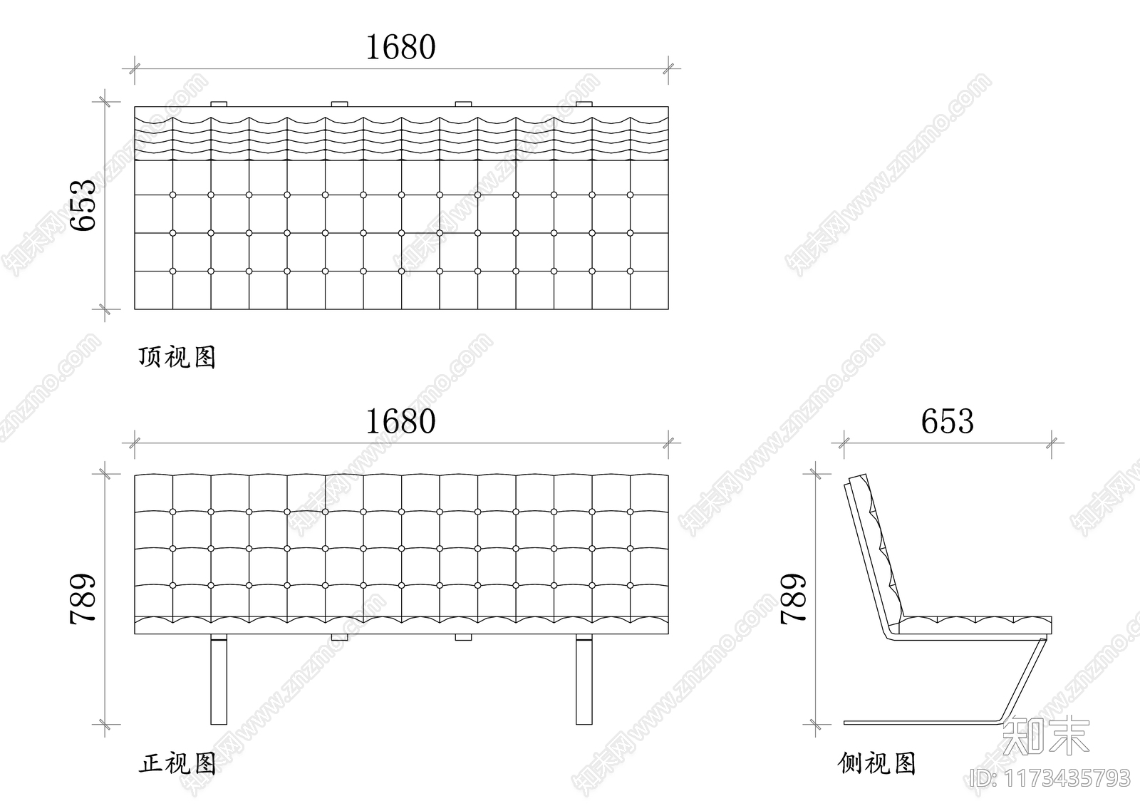 现代办公室cad施工图下载【ID:1173435793】