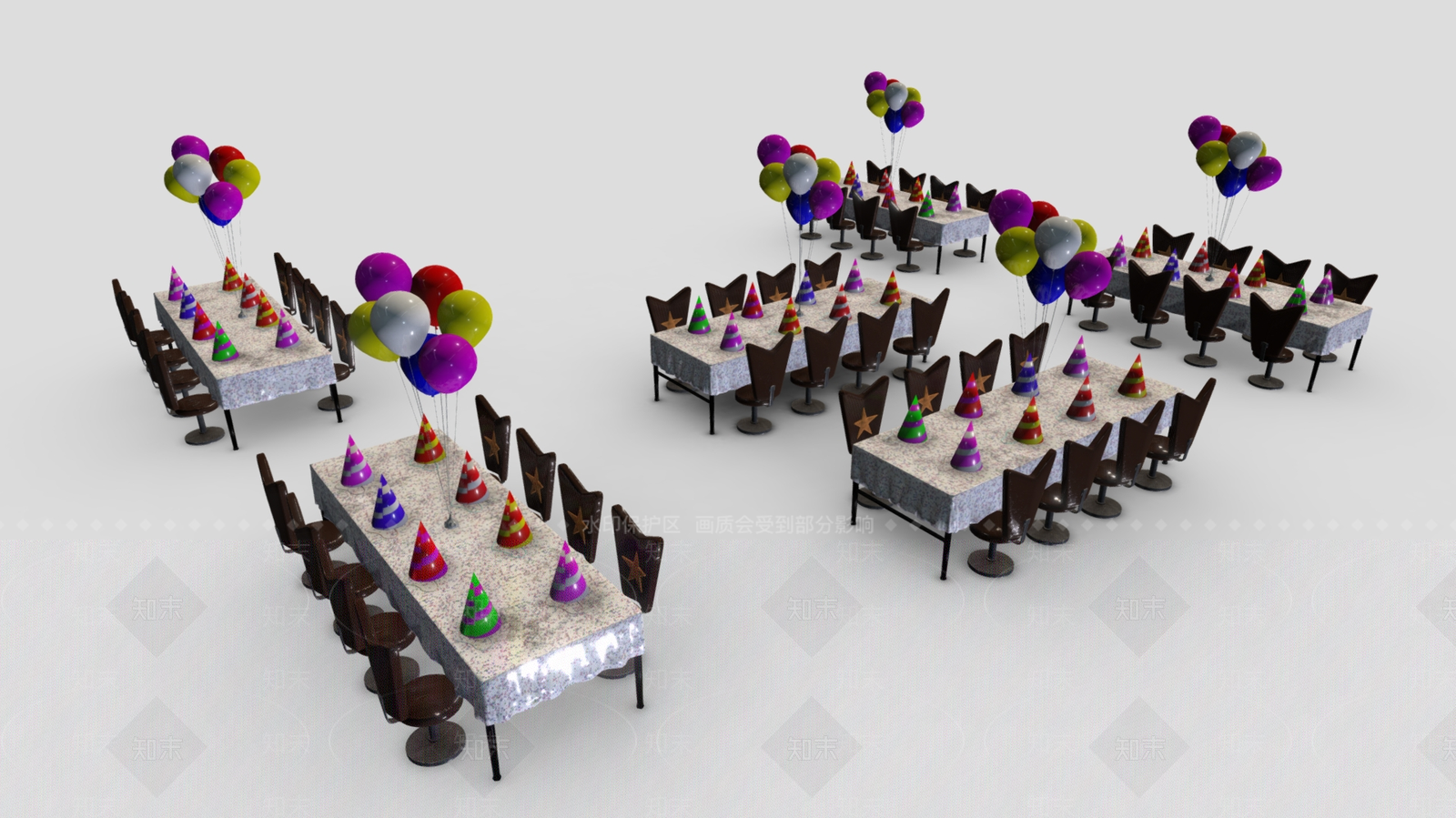 现代几类组合3D模型下载【ID:1173436703】
