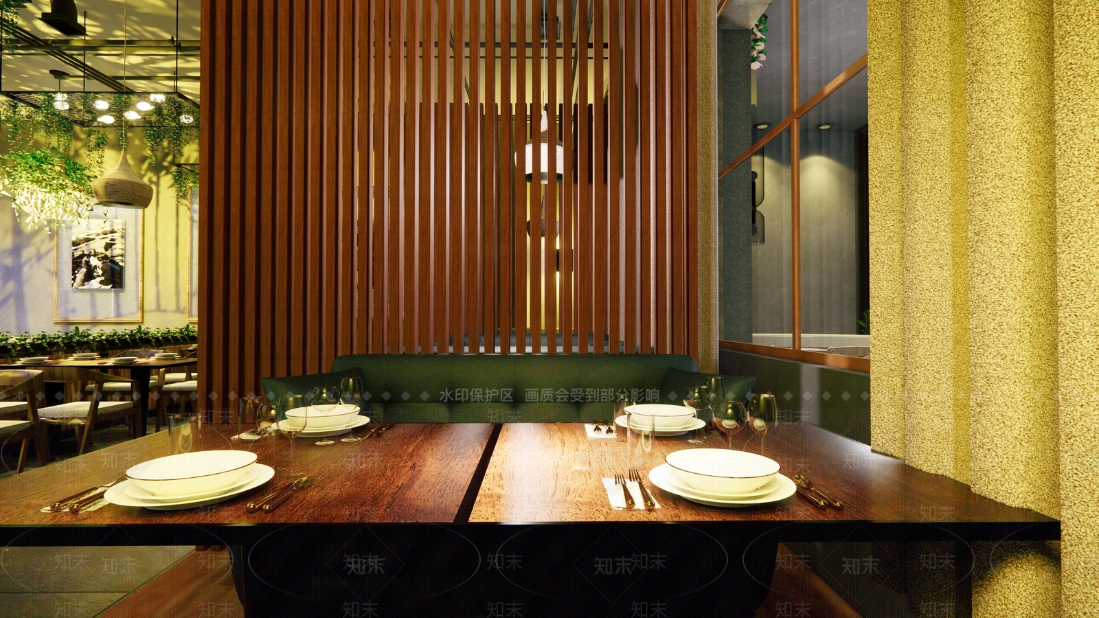 现代茶餐厅SU模型下载【ID:1173460986】