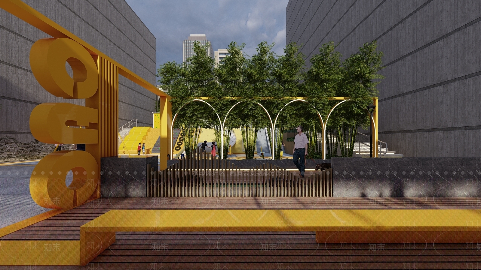 现代简约儿童游乐区SU模型下载【ID:1173462908】