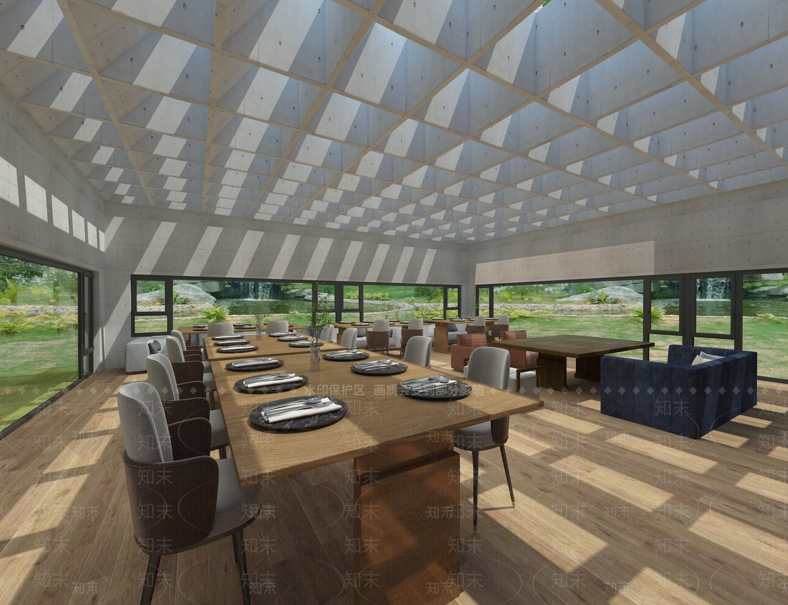 简约其他餐饮空间3D模型下载【ID:1173466238】