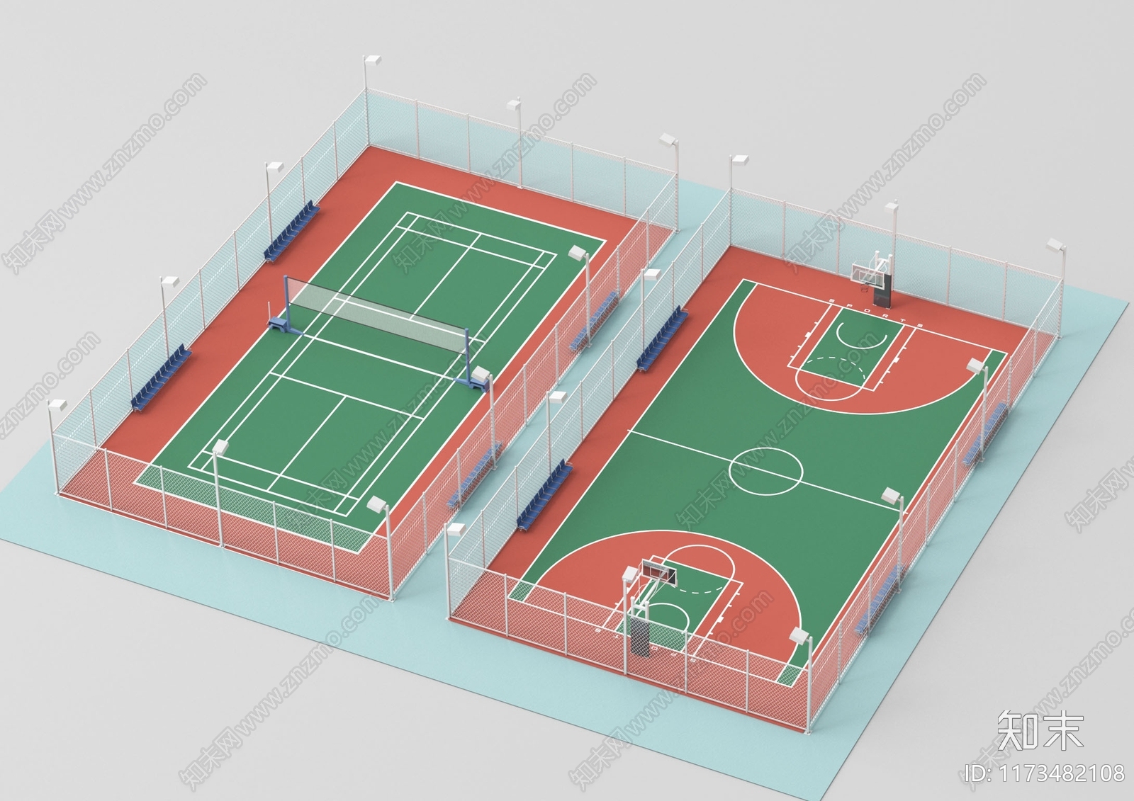 现代体育馆3D模型下载【ID:1173482108】