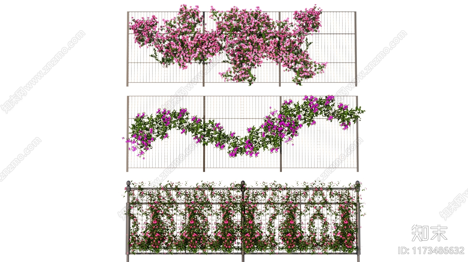 花草组合3D模型下载【ID:1173486632】