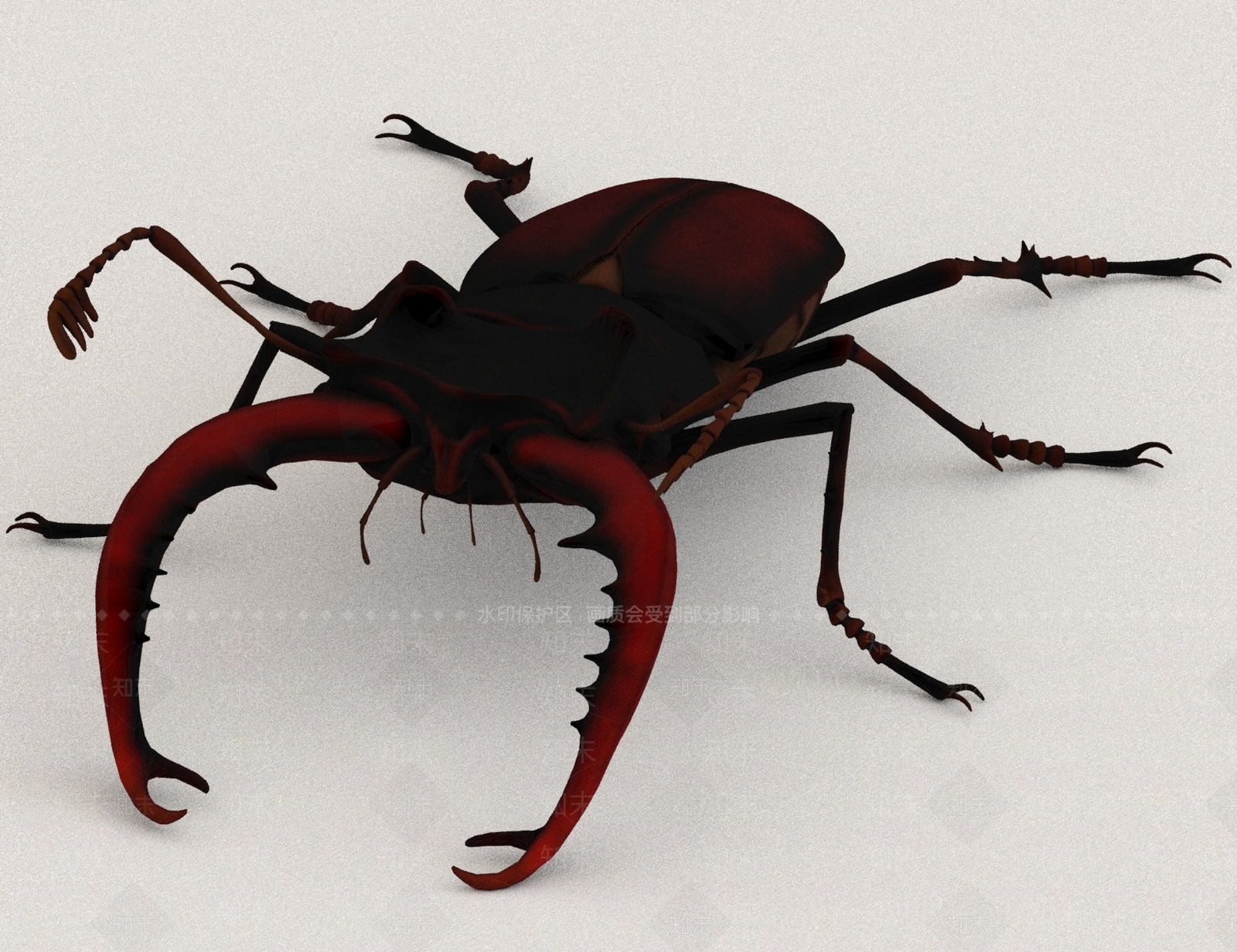 爬行类动物3D模型下载【ID:1173489194】
