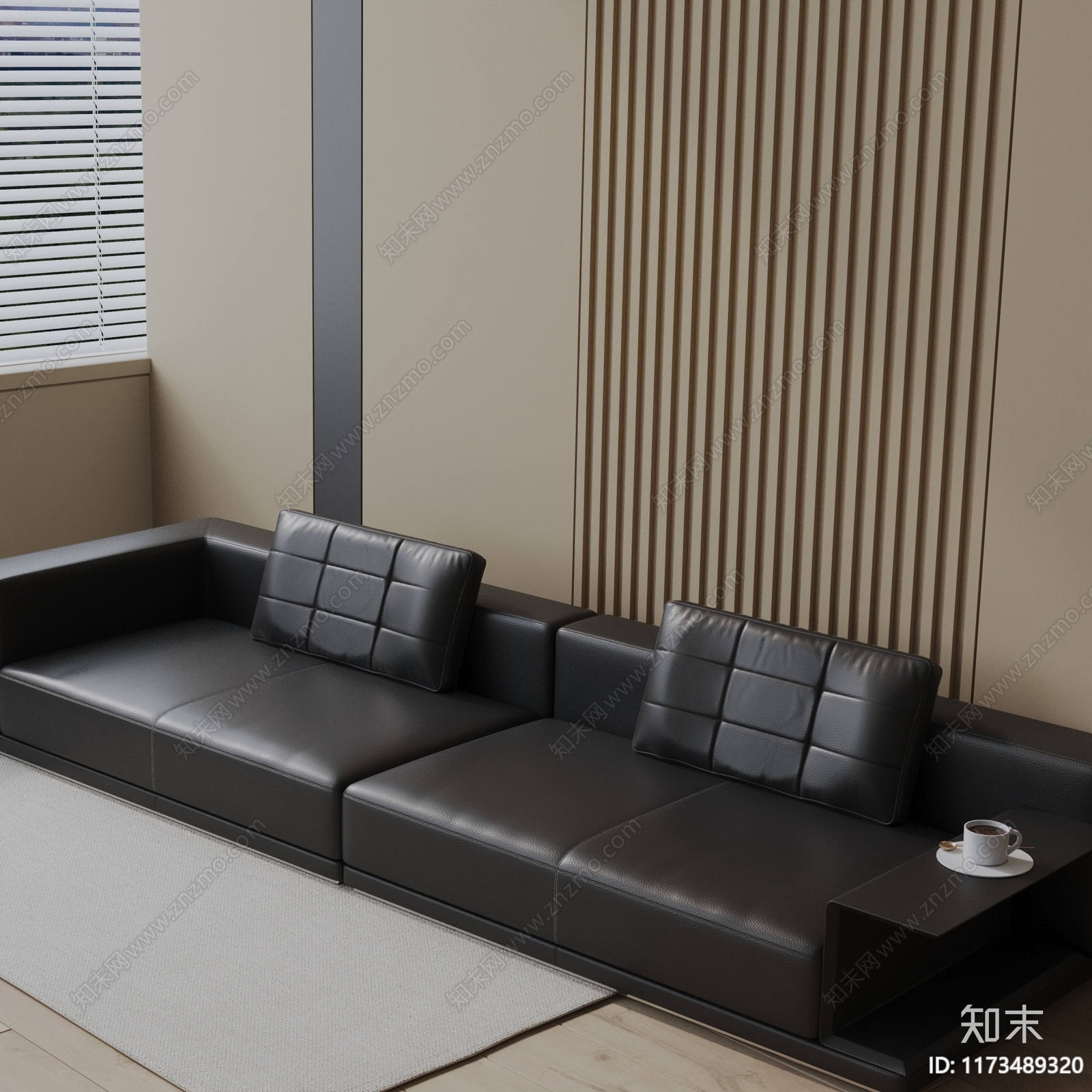 现代三人沙发3D模型下载【ID:1173489320】