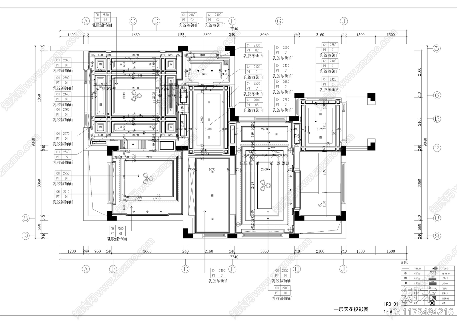 别墅cad施工图下载【ID:1173494216】