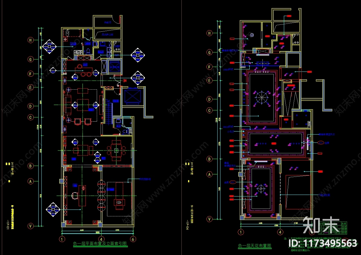 别墅cad施工图下载【ID:1173495563】