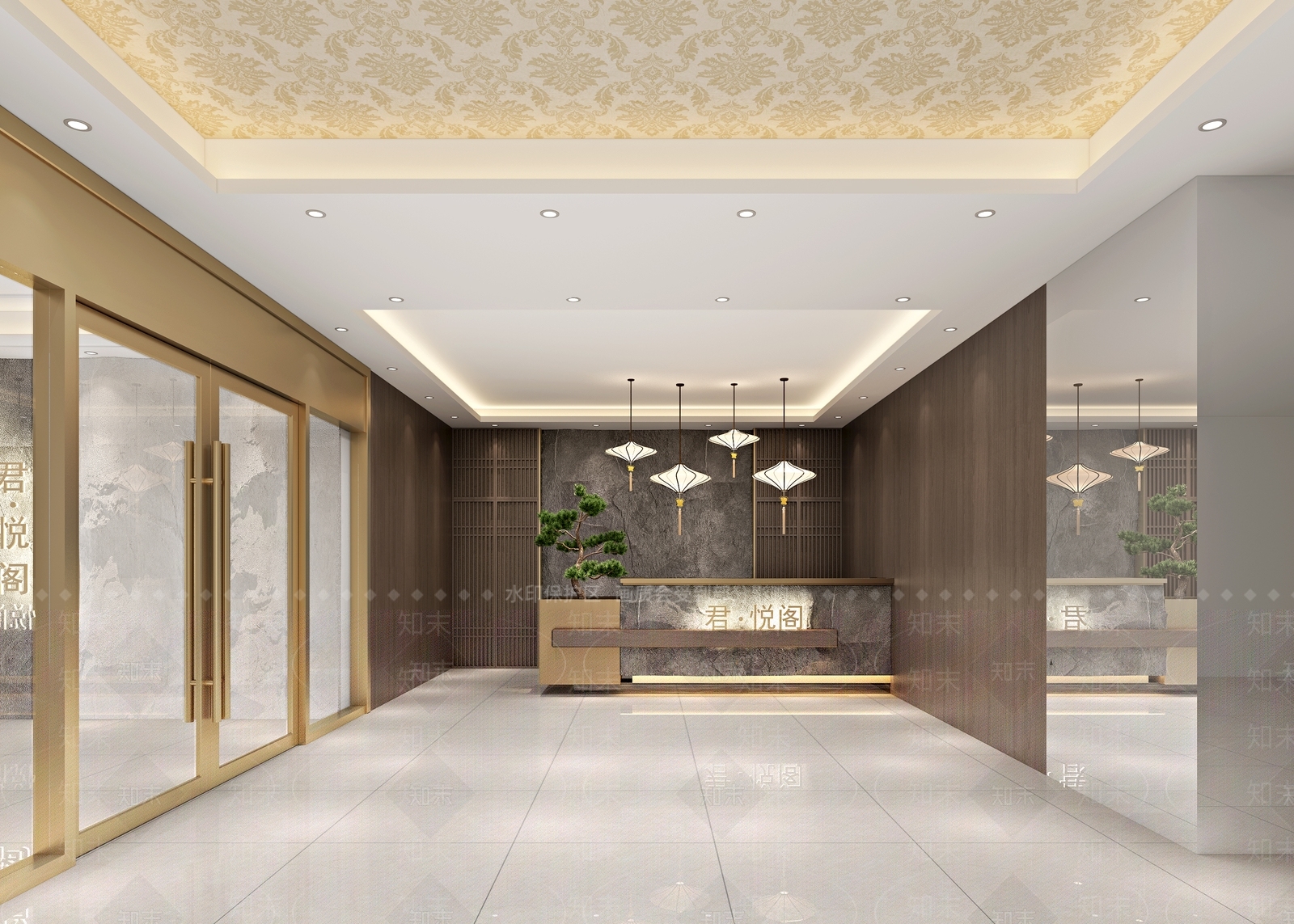 新中式其他商业空间3D模型下载【ID:1173506845】