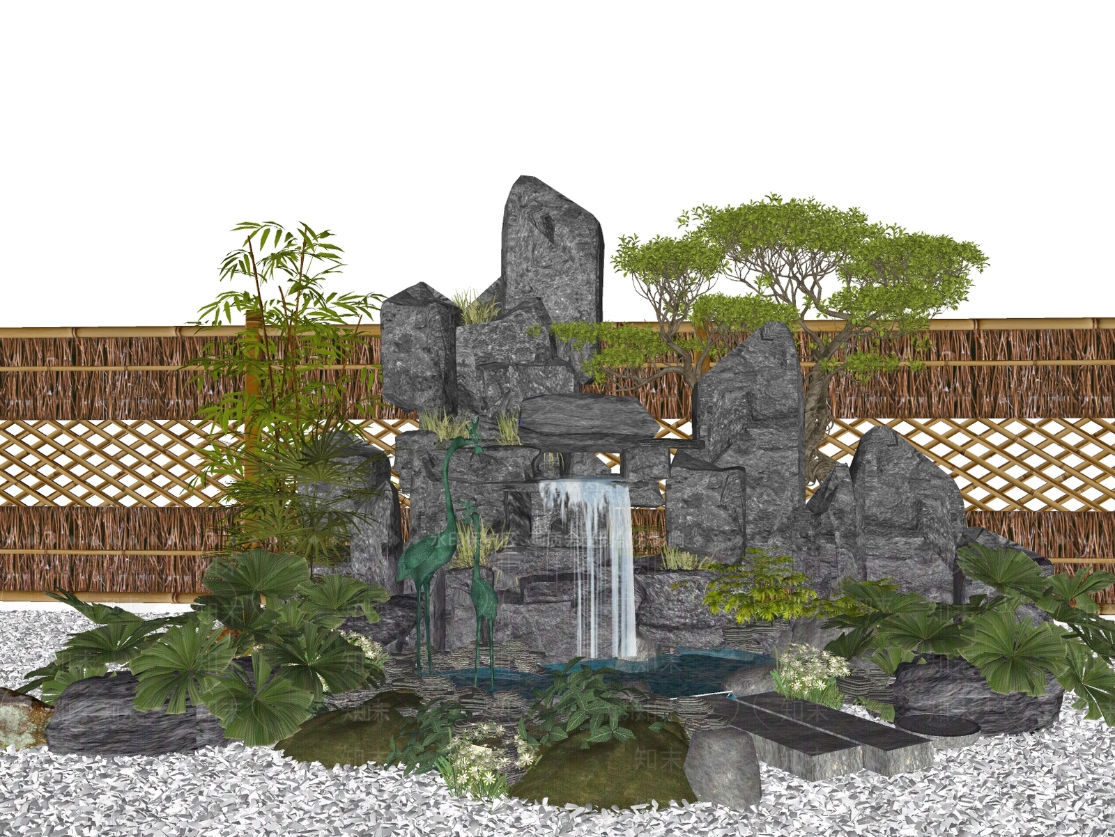 现代石头SU模型下载【ID:1173508413】