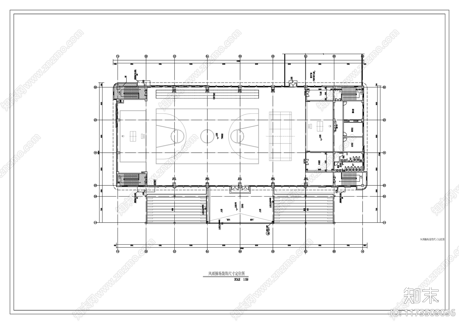 现代其他教育空间cad施工图下载【ID:1173509036】