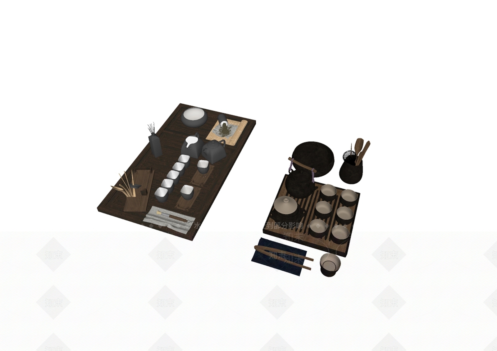 茶具SU模型下载【ID:1173518537】
