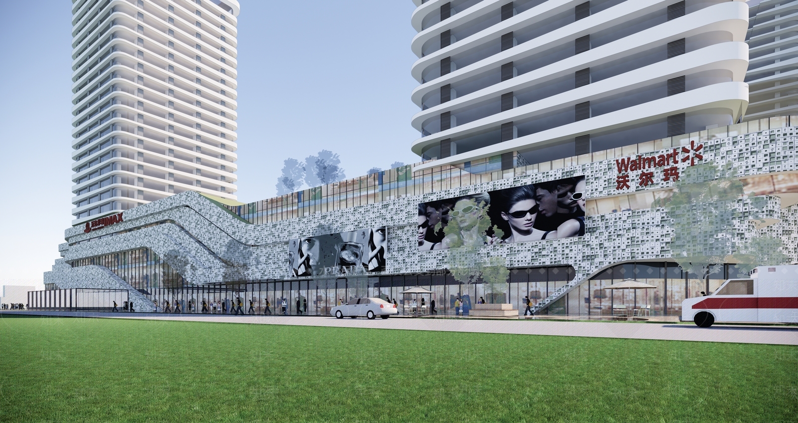 现代其他商业建筑SU模型下载【ID:1173521657】