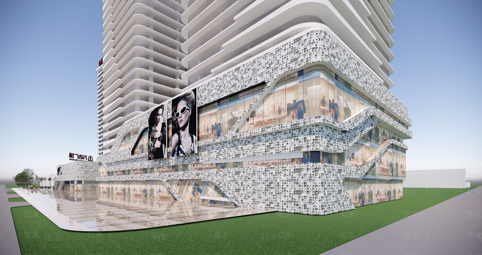 现代其他商业建筑SU模型下载【ID:1173521657】