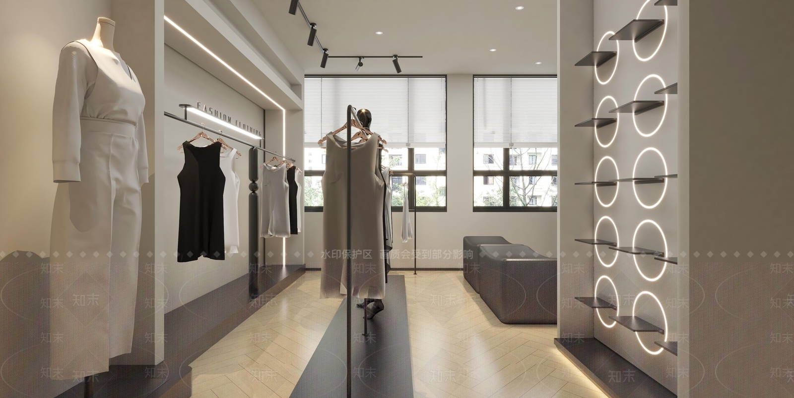 现代服装店3D模型下载【ID:1173528230】