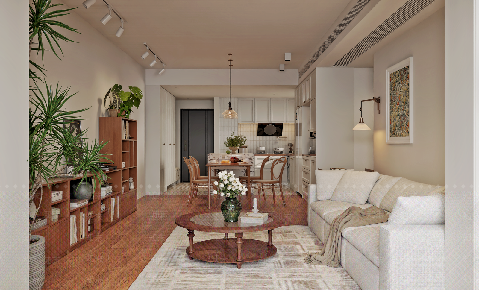 中古北欧家居客厅3D模型下载【ID:1174084048】