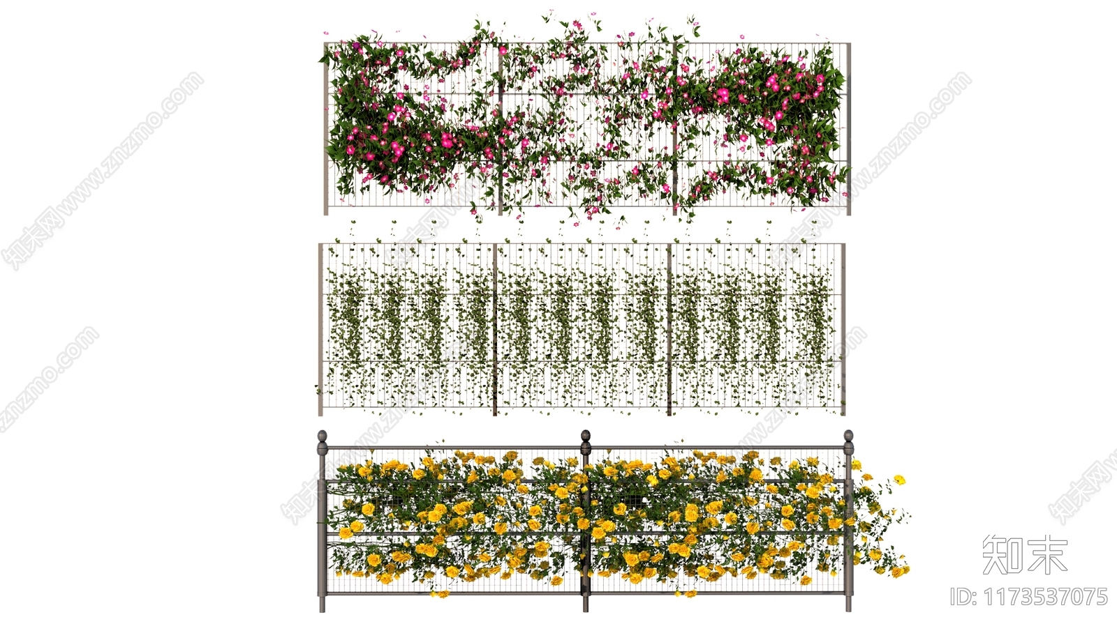 花草组合3D模型下载【ID:1173537075】