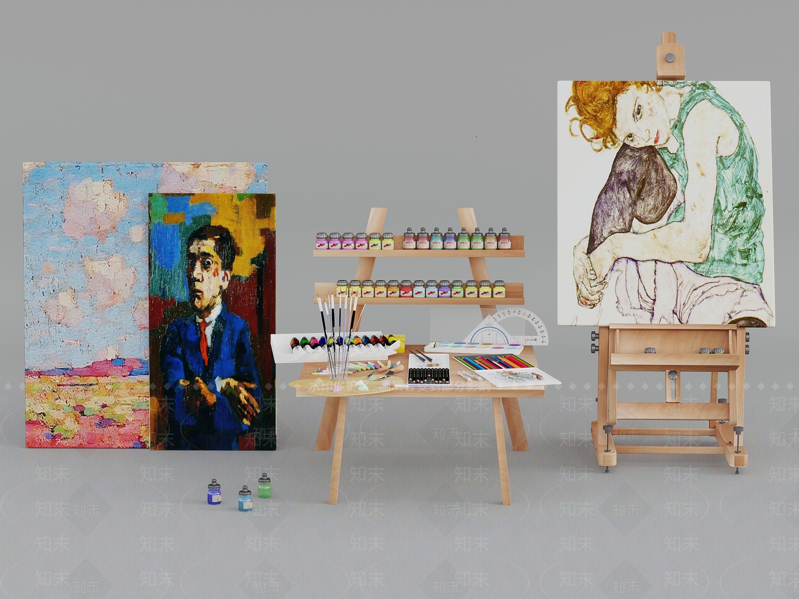 画具SU模型下载【ID:1173542100】