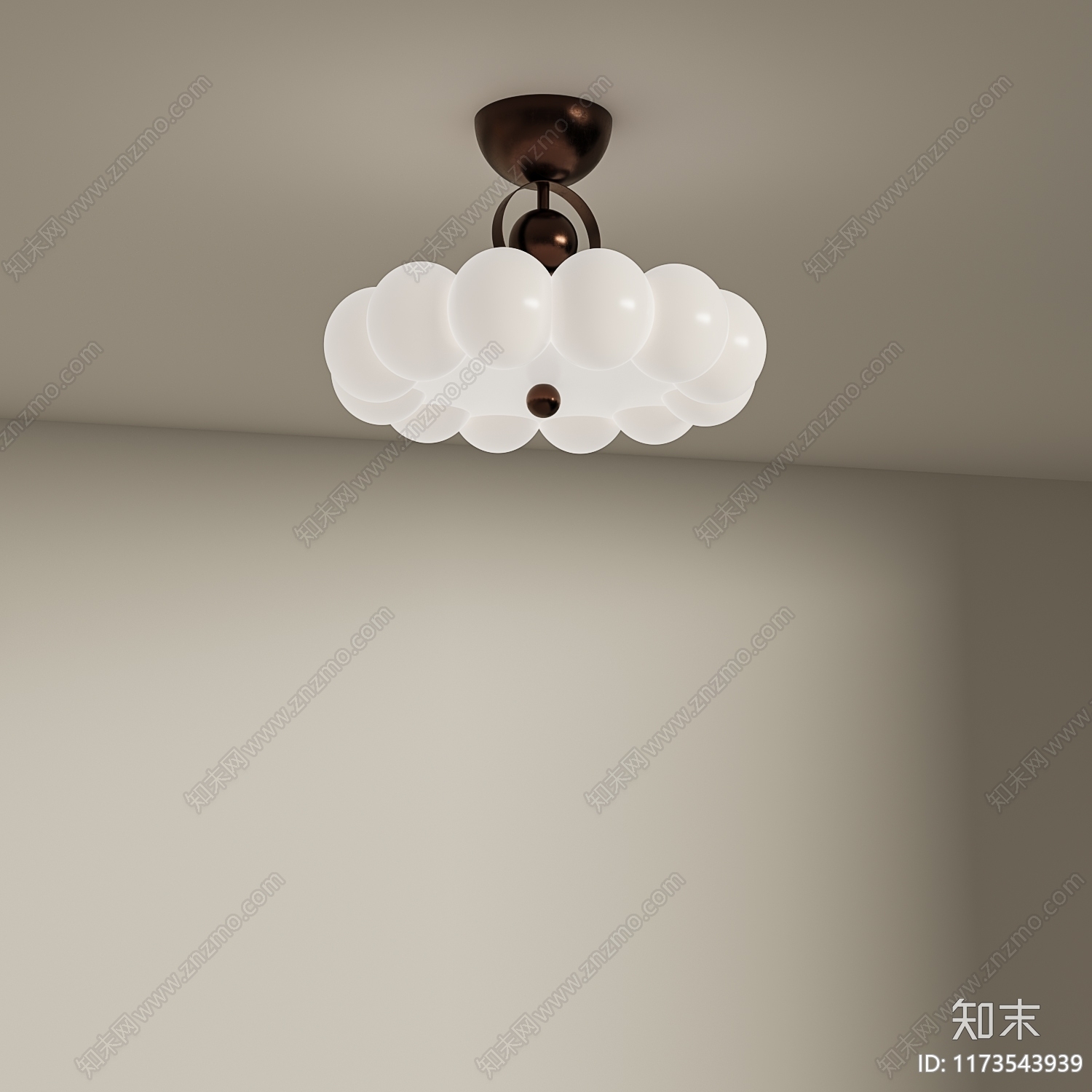 侘寂中古吊灯3D模型下载【ID:1173543939】