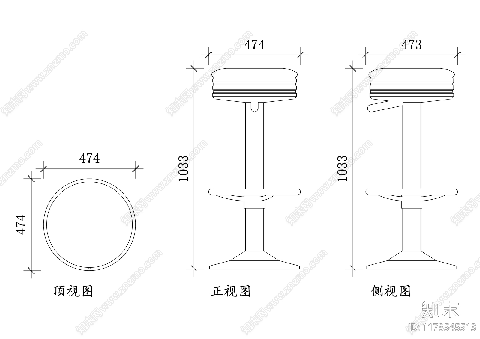 美式酒吧cad施工图下载【ID:1173545513】