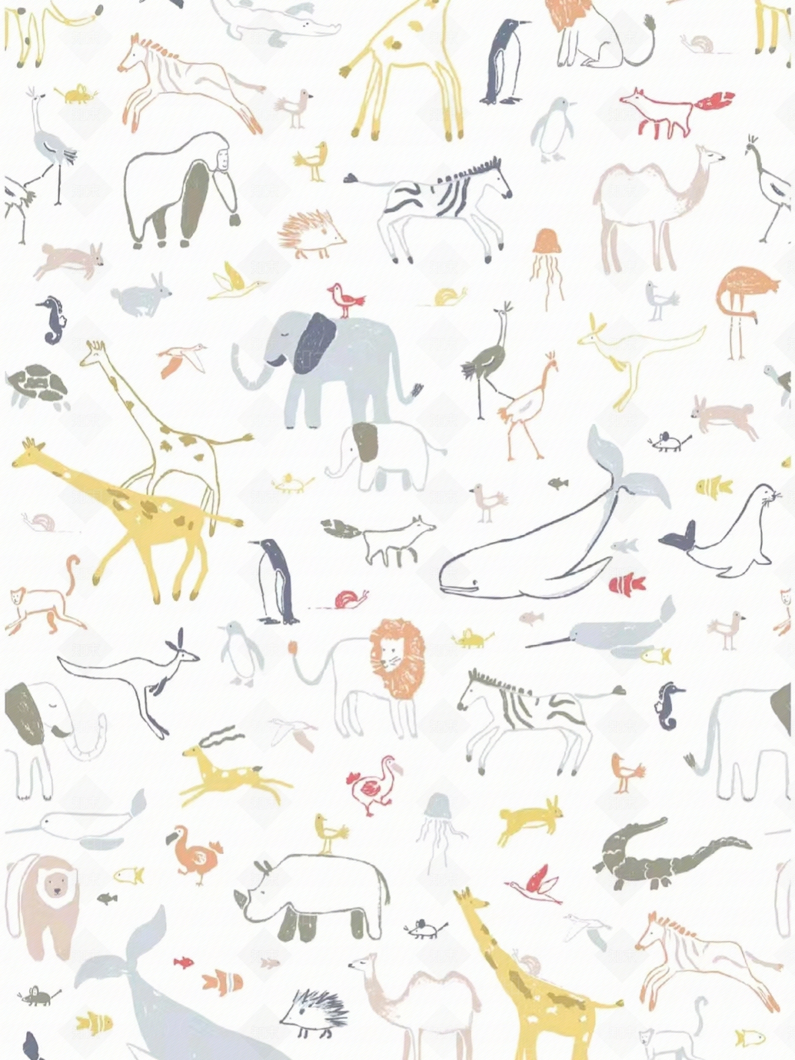 现代美式壁纸贴图下载【ID:1173548035】