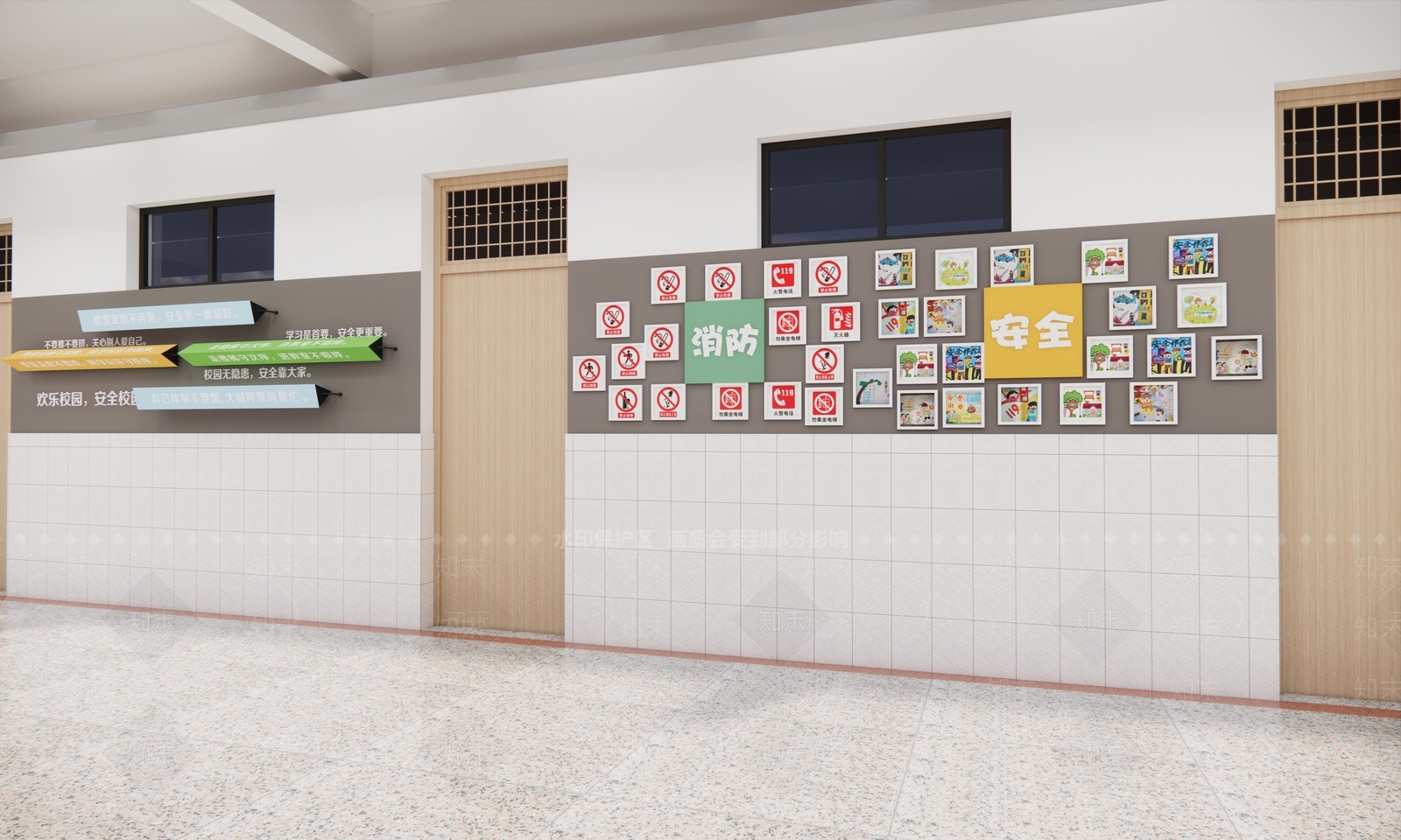 现代其他学校空间SU模型下载【ID:1173548573】