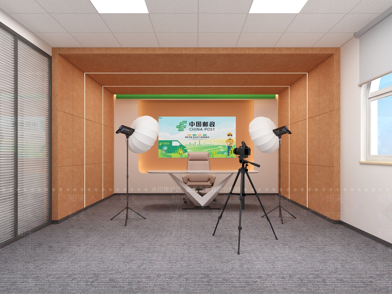 现代直播间3D模型下载【ID:1173549122】