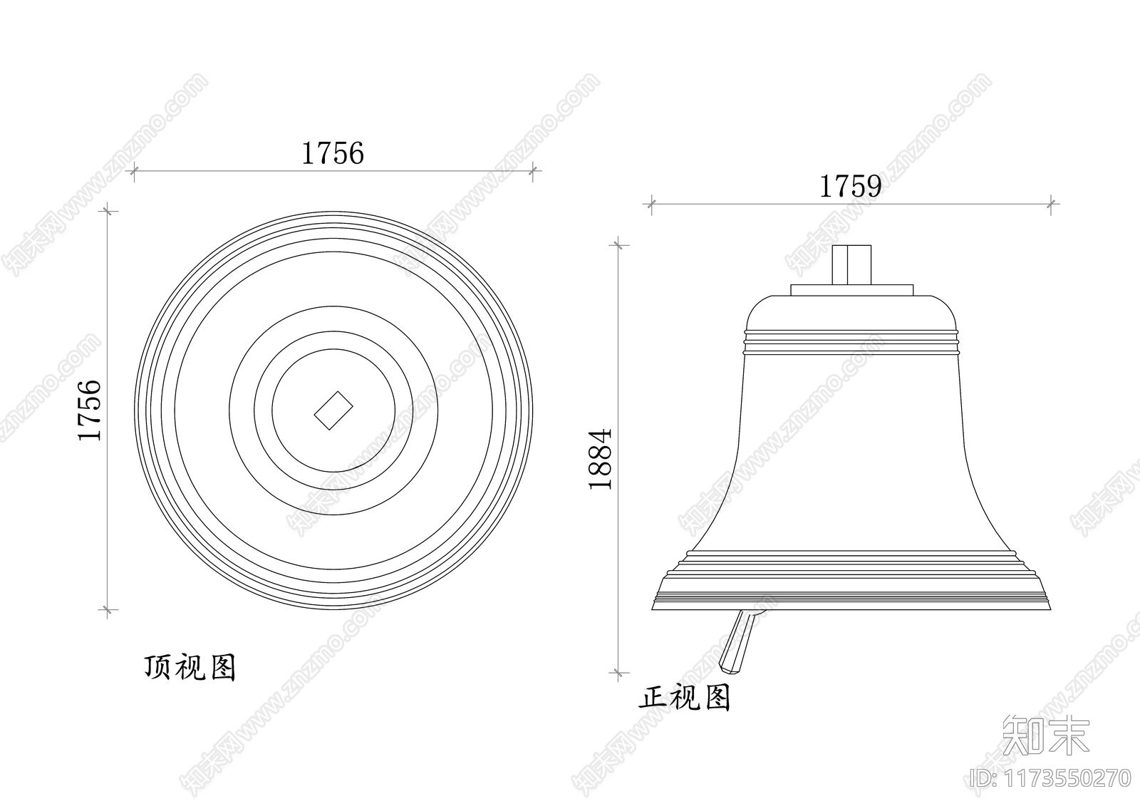 中式庭院施工图下载【ID:1173550270】