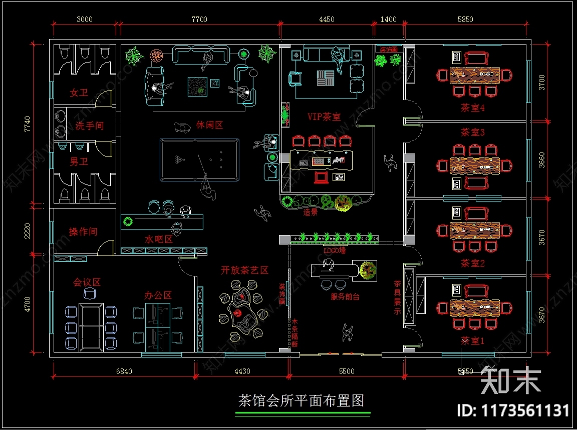 现代其他文化空间cad施工图下载【ID:1173561131】