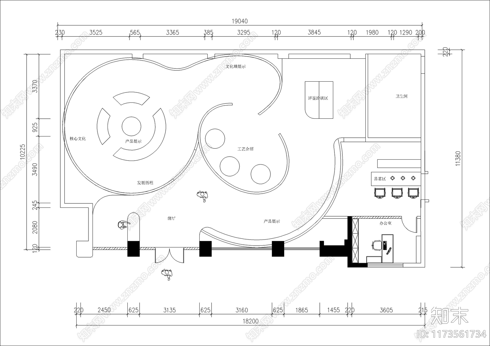 现代其他文化空间cad施工图下载【ID:1173561734】