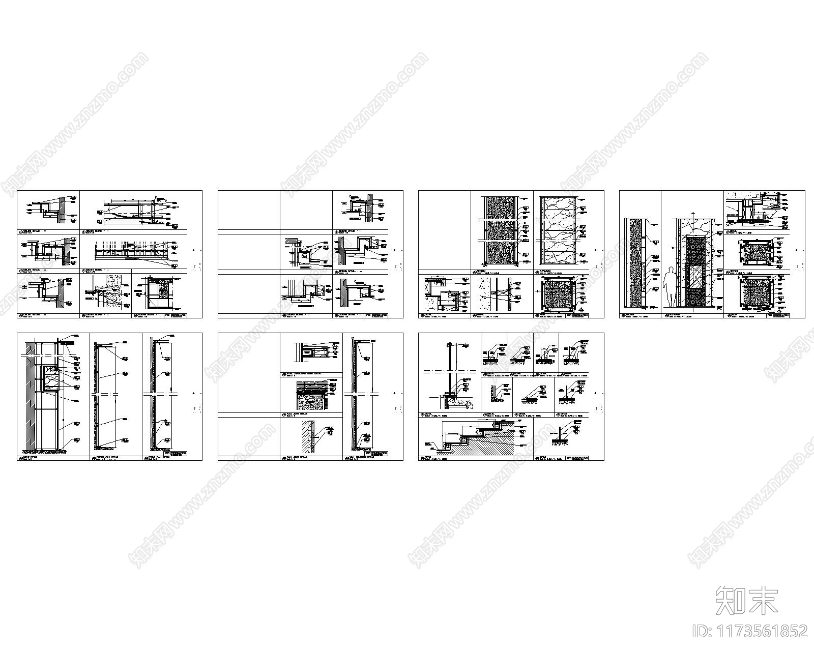 现代酒店cad施工图下载【ID:1173561852】